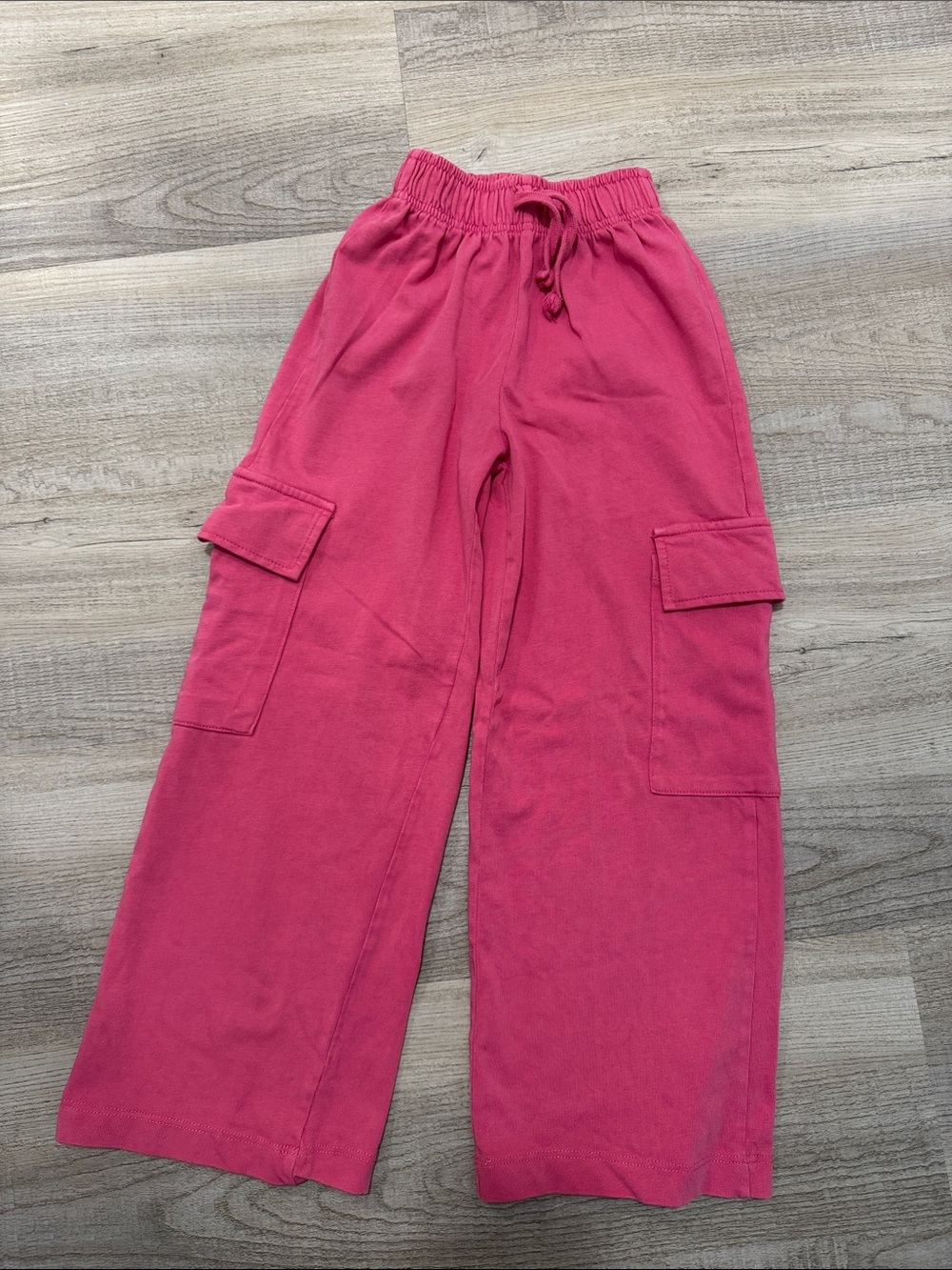 Girls' Pink Cargo Pocket Wide-Leg Bottoms Zara